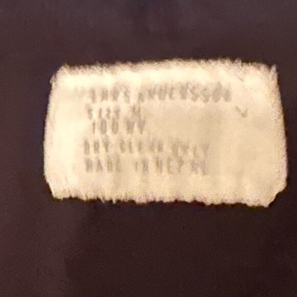 Lars Andersson BLUE Wool Designer Knit V Neck Lagenlook Tunic Sweater Medium - Picture 7 of 9